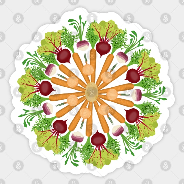 Root Vegetables Sticker by ahadden